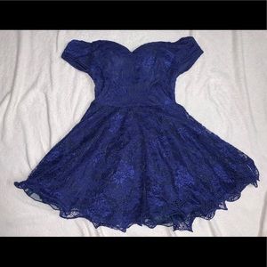 NAVY BLUE DRESS USED ONCE!!